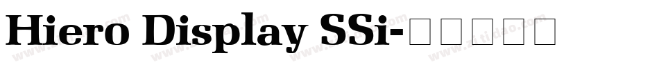 Hiero Display SSi字体转换
